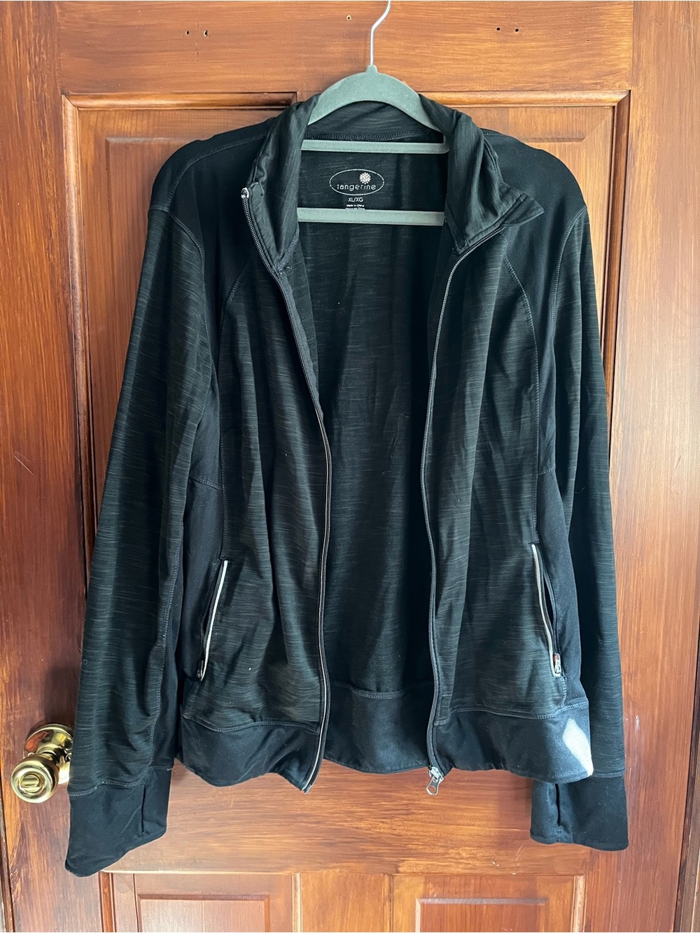 Tangerine Black Women’s Utility Zip Jacket